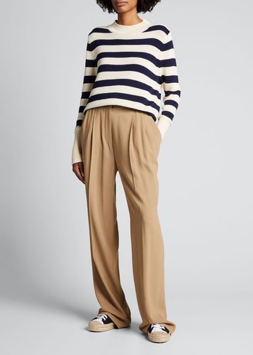 The River Striped Crewneck Sweater