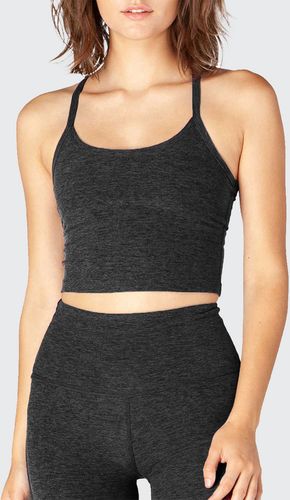 Space-dye Slim Racerback Cropped Tank