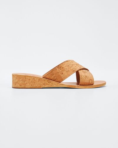 Thais Cork Wedge Sandals