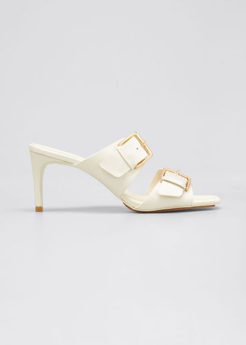 Carine Dual-Buckle Slide Sandals