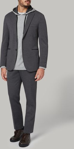 giacca grigio in jersey di lana