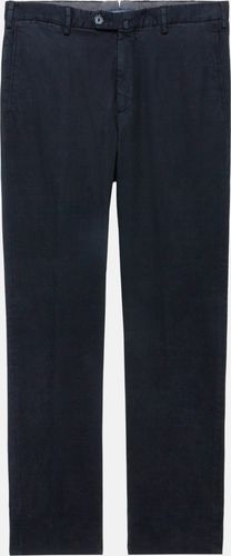 pantaloni in cotone tencel elasticizzato