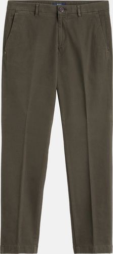 pantaloni in cotone tencel elasticizzato