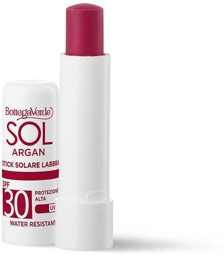 SOL Argan - Stick labbra solare - tonalizza e protegge - con olio di Argan e Vitamina E - protezione alta SPF30 water resistant