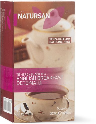 NATURSAN - Tè nero English Breakfast deteinato