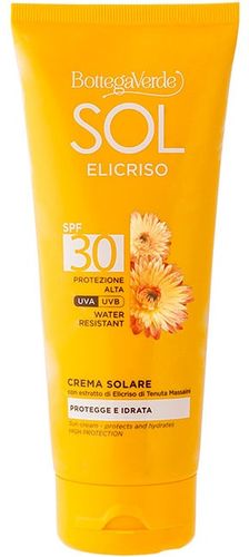 SOL Elicriso - Crema solare - protegge e idrata - con estratto di Elicriso di Tenuta Massaini - protezione alta SPF30 - water resistant