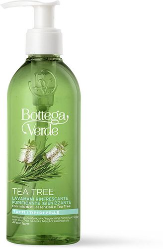 Tea Tree - Lavamani rinfrescante - purificante igienizzante - con mix di oli essenziali e Tea Tree - tutti i tipi di pelle