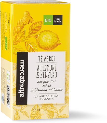 ALTROMERCATO Te verde limone e zenzero