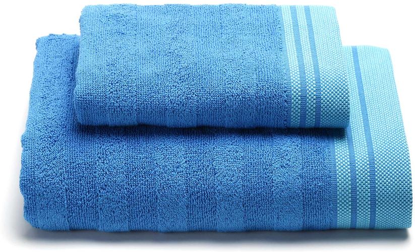 Asciugamano con Ospite Cotton Caleffi Bluette Standard