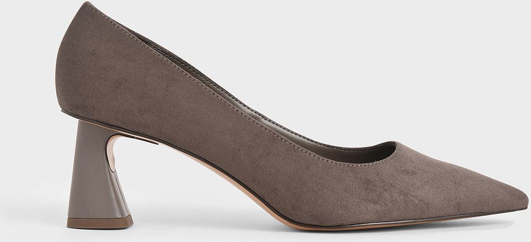 Textured Sculptural Heel Pumps