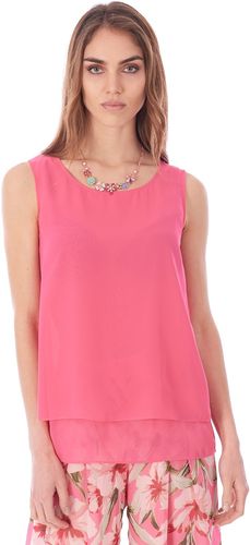 BLUSA SMANICATA LUCKYLU CON COLLANA