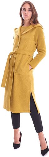 CAPPOTTO MARIA BELLENTANI CON CAPPUCCIO GIALLO