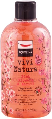 Vivi Natura Pink Flowers e Karitè Flacone 500 ml Aquolina Donna