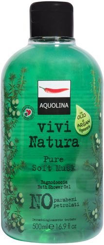 Vivi Natura Pure Soft Musk Bagnodoccia Aquolina Flacone 500 ml Donna