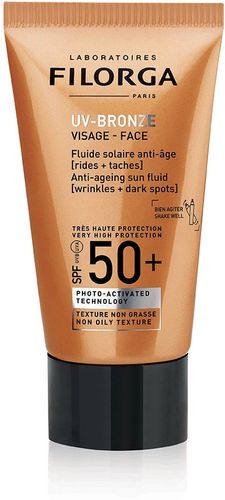 Uv-Bronze Face Fluide Solaire Spf50+ Solare Viso Anti-Età Filorga