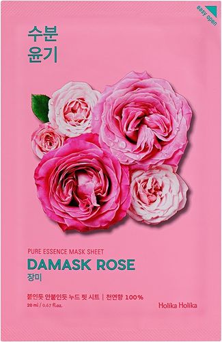 Pure Essence Mask Sheet Damask Rose Maschera alle Rose HOLIKA HOLIKA