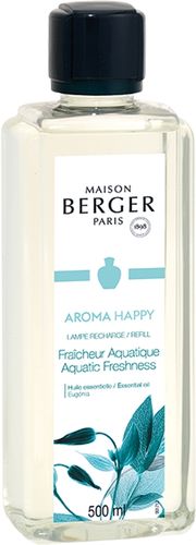 Aroma Happy: Fraicheur Aquatique Ricarica Per Lampada Catalitica 500 ml Maison Berger Paris
