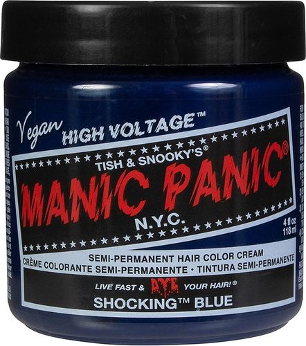Classic High Voltage Hair Dye Shocking Blue Tintura Manic Panic
