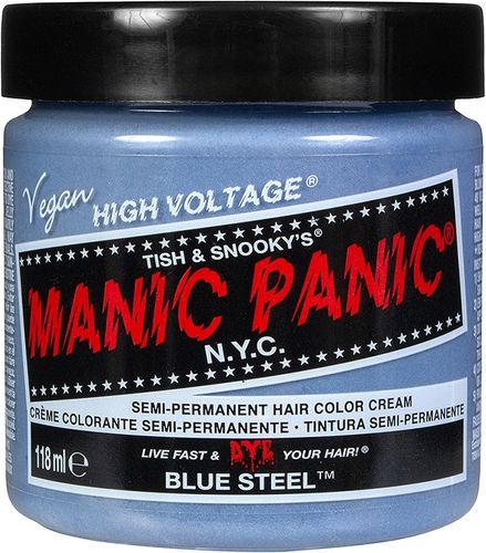 Classic High Voltage Semi-Permanent Hair Dye Blue Steel Manic Panic