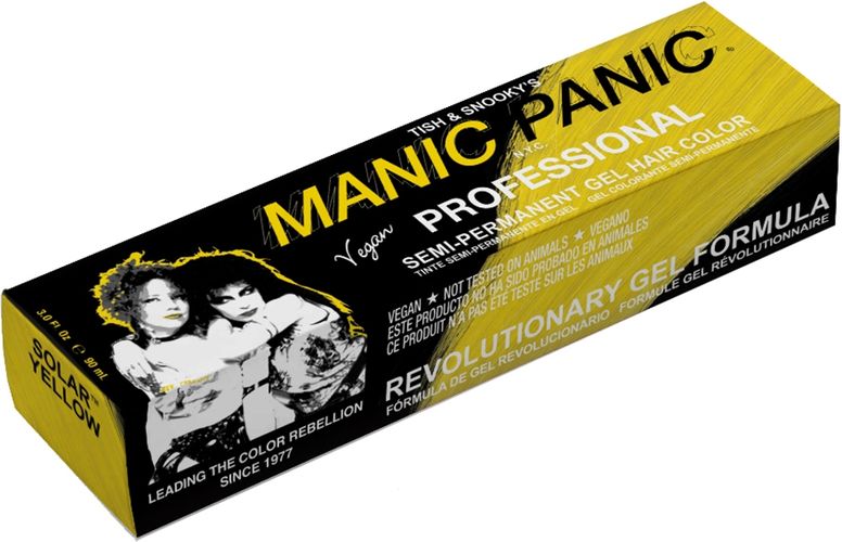 Semi-Permanent Gel Hair Dye Solar Yellow Colorante Capelli Manic Panic