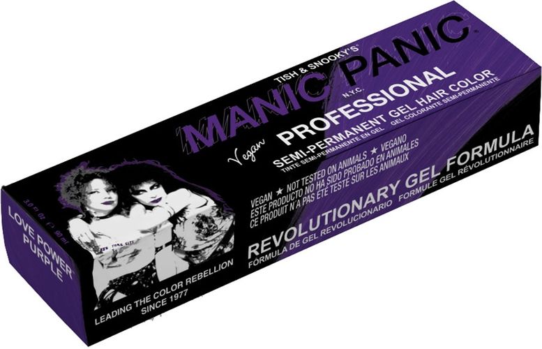 Semi-Permanent Gel Hair Dye Love Power Purple Tinte 90 ml MANIC PANIC