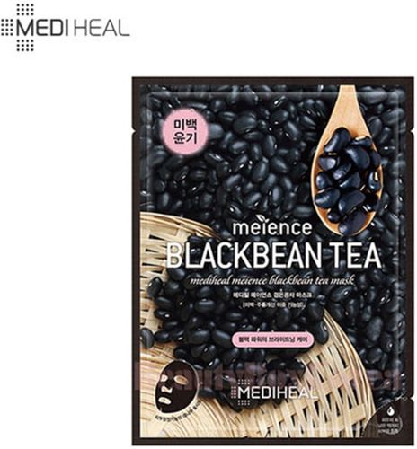 Meience Blackbean Tea Mask Maschera Illuminante e Schiarente Mediheal