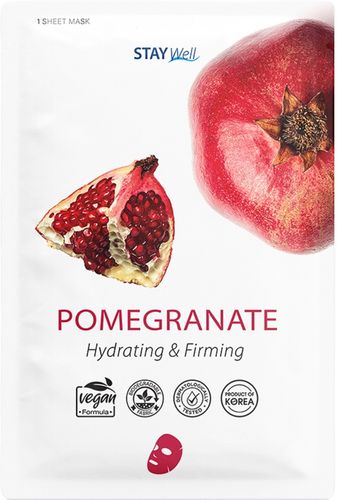 Vegan Sheet Mask Pomegranate Maschera Al Melograno Idratante Stay Well