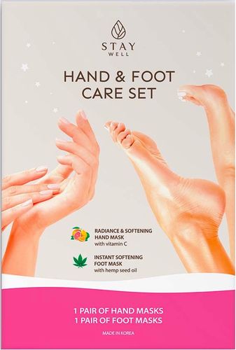 Hand And Foot Care Set Maschere Mani e Piedi 2 pz Stay Well