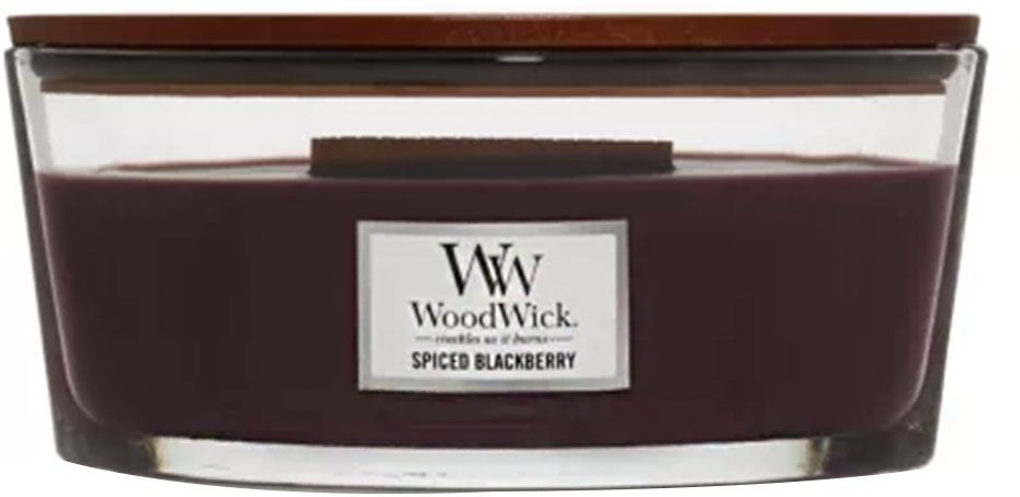 Spiced Blackberry Candele In Vetro Ellipse 454 gr Woodwick