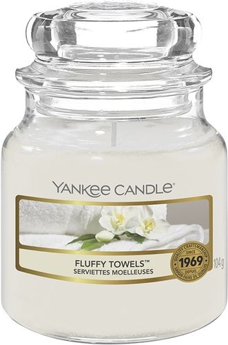 Candela Fluffy Towels Giara Piccola 104 gr Yankee Candle