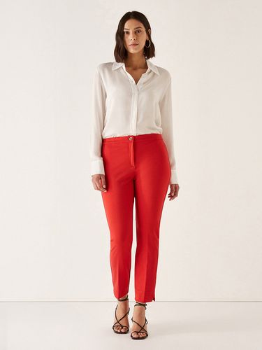 Pantaloni a sigaretta &quot;no hips&quot; Donna Rosso