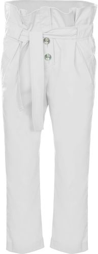 Pantalone bianchi con nodo in vita  