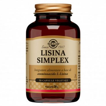 Lisina Simplex 50 Capsule Vegetali - Solgar It. Multinutrient Spa