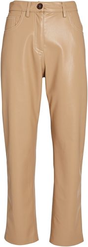Ivy Vegan Leather Trousers, Cashew S