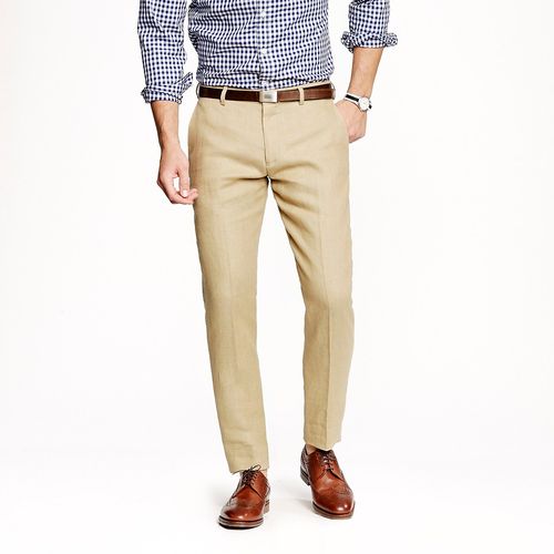 Ludlow slim suit pant in Irish linen