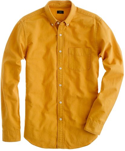 Slim vintage oxford shirt in tonal cotton