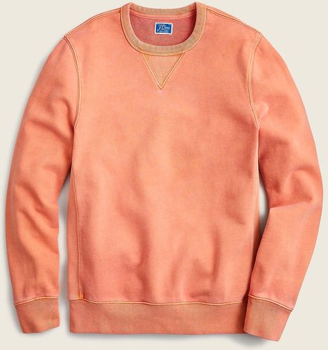 Garment-dyed french terry crewneck sweatshirt