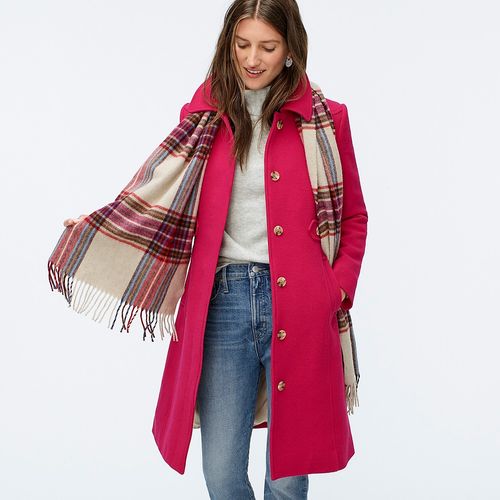 Petite new lady day coat in Italian double-cloth wool with Thinsulate&#174;