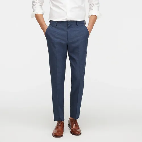 Ludlow Slim-fit suit pant in stretch cotton-linen