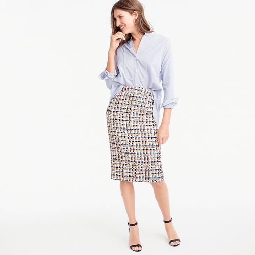 Collection pencil skirt in French tweed