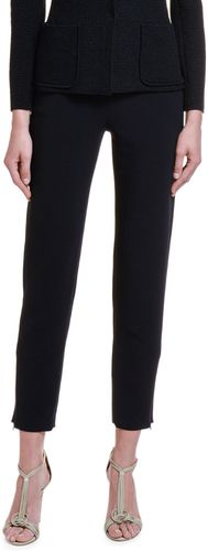 Textured Stretch-Wool Slim-Leg Pants