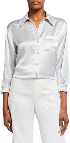 Carlota Piped Satin Shirt