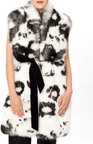 Belted Fox Fur Vest