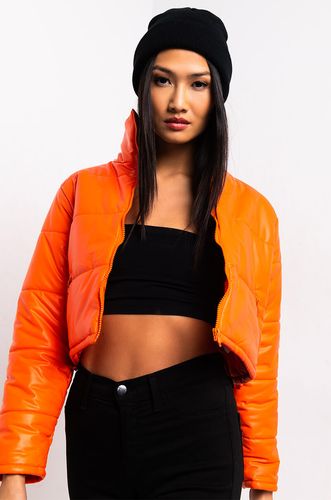 Top Of It All Pu Cropped Puffer