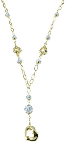 Girocollo donna oro 18 kt con cuore pendente traforato mod. C1794G