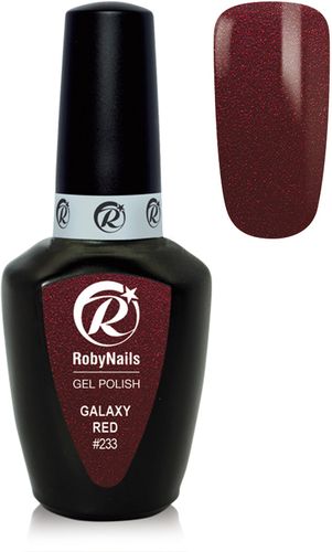 Gel Polish 233 Galaxi Red Roby Nails 8 ml